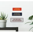 thumbnail image 3 of Standard No Refund No Exchange Sign(Navy Blue / White) - Medium, 3 of 5