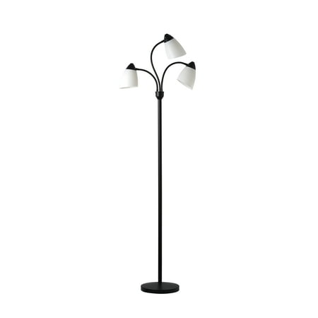 For Mainstays 3 Head Floor Lamp, Mainstays White 5 Light Floor Lamp With Multi Colored Shades