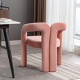 thumbnail image 7 of Tabaray Modern Velvet Dining Chair Set of 4, Cute Barrel Accent Chairs Upholstered Armchair Comfy Side Chair for Kitchen Living Room Reception (Pink-Velvet, Set of 4), 7 of 7
