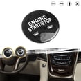 thumbnail image 2 of Carbon Fiber Engine Start Stop Button Cover Trim - Universal Fit Push Switch Protector 2 of 4