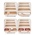 thumbnail image 5 of Red Ombre Stair Treads for Wooden Steps Indoor Runner Rug Carpet, Farmhouse Chic Tie Dye Abstract Retro Art 4 Pieces Peel and Stick Staircase Step Treads Covers Washable Throw Door Mats, 30"x8", 5 of 6
