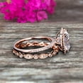 thumbnail image 3 of 2.55 carat Classic Cushion Moissanite Diamond wedding Bands Engagement Ring on 10k Rose Gold, 3 of 5