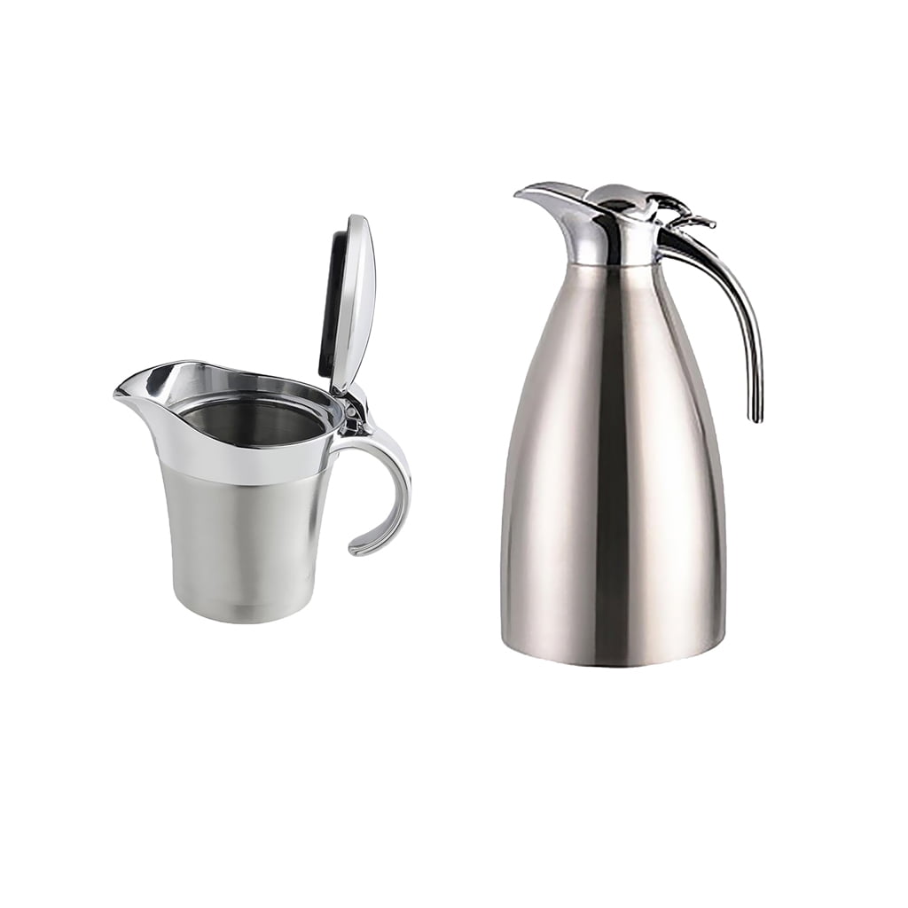 Double Wall Gravy Sauce Boat Serving Jug 450ml +2L Thermal Coffee