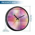 thumbnail image 3 of Indoor 12' Voice-Activated Luminous Decoration Wall Clock With LED Night Light Digital Plaid, 3 of 8
