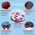 thumbnail image 3 of QIYAA Kids Bike Helmet,Child Multi-Sport Safety Cycling Skating Scooter Helmets for Toddler Kids Ages Boys Girl, 3 of 8