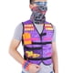 thumbnail image 5 of Kit de chaleco con clip para pistola de juguete para niños, color morado, chaleco, clips, dardos suaves, gafas y máscara, 5 of 8