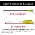 thumbnail image 3 of AMEYXGS (12pcs Yellow) Carbon Arrow for Practice Hunting Target Outdoor, 3 of 4