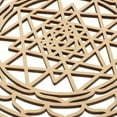 thumbnail image 5 of Escultura de pared de madera tallada geometría sacra rebanada de madera Un 305cm, 5 of 5