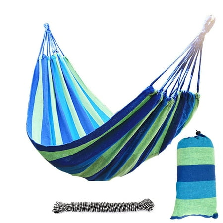 Hammock In A Bag - Ktaxon Outdoor Cotton Hammock Bed for 2-Person Double with Carrying Bag