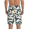 thumbnail image 4 of Lsque Watercolor Butterflies Mens Sleep Pajama Shorts,Short Pajama Pants, Cotton Ultra-Soft Knit-4X-Large, 4 of 9