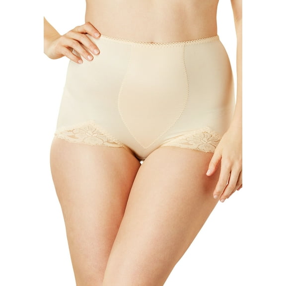 Rago Women's Plus Size Tummy Control Brief