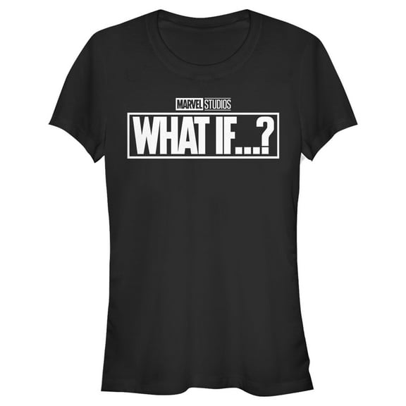 Junior's Marvel What If…? Bold Logo Graphic Tee Black 2X Large