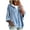 Light Blue, variant on yillto Womens Velvet Top Hoodies Baggy Long Sleeve Sweatshirts Pullover Drawstring Fashion Clothes