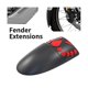 thumbnail image 2 of Extensor de guardabarros delantero para accesorios de motocicleta Tuareg 660 Tuareg660 2022, negro, negro, 2 of 5