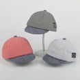 thumbnail image 3 of ITFABS Newborn Baby Sun Caps Striped Cap Photography Props Baseball Hats, 3 of 3