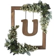 thumbnail image 2 of BKER Wooden Alphabet Wreath For Wall Home Living Room Bedroom Decorative Letter Sign With Hook And Rope For DIY Word Display, 2 of 6
