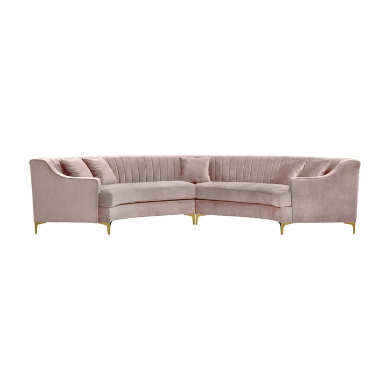 Meridian Furniture Jackson Velvet 2pc. Sectional Meridian Furniture Jackson Velvet 2pc. Sectional