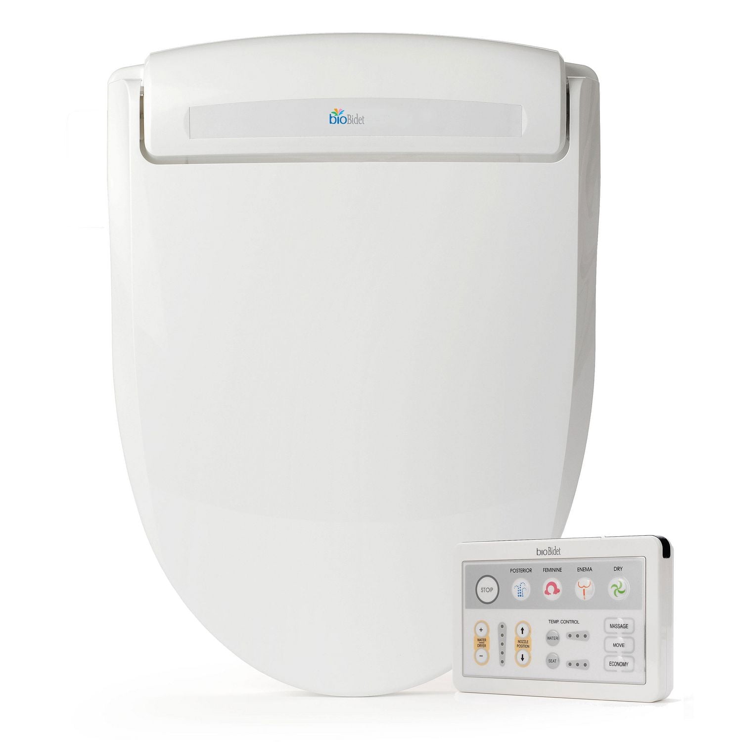Supreme Electric Bidet Seat for Round Toilets in White