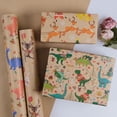 thumbnail image 4 of Papel de regalo RayOfSun Xmas Dinosaur Kraft 43x975 cm, 4 of 7