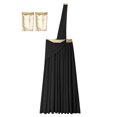 thumbnail image 3 of Aiihoo Mens Ancient Greek Long Skirt with Wristbands One Shoulder Strap Roman Toga Black 3XL, 3 of 5
