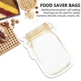 thumbnail image 1 of 100 Uds. Bolsas reutilizables con cremallera para tarros, bolsa de almacenamiento de alimentos, bolsas selladas, organizador de cocina para nueces y caramelos Hy, 1 of 4