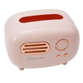thumbnail image 2 of Bgsha Retro Radio Shape Tissue Cover Box, Desktop Paper Holder Wet Wipes Decoration Box ，Practical and Cute for Kitchen,Bathroom Vanity Countertops, Bedroom Dressers,Night Stands, Desks and Tables, 2 of 9