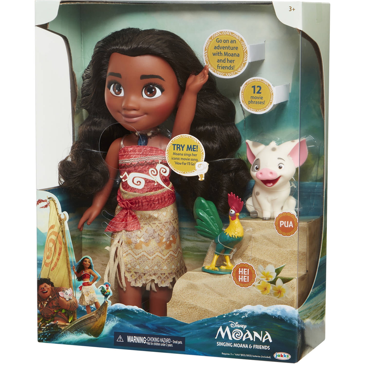 Singing moana store doll walmart