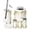 Color 1, variant on Bathroom Accessory Set 6 Piece Elegant Watercolor Floral Greenery Gold Trash can, Toothbrush Holder, Toothbrush Cup, Soap Dispenser, Soap Dish, Toilet Brush Holder