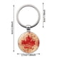 thumbnail image 2 of Llavero con hoja de arce canadiense, colgante de cristal y mosquetón metálico; resistente, ideal para decorar llaves y maletas; regalo patriótico para familiares y amigos, 2 of 4