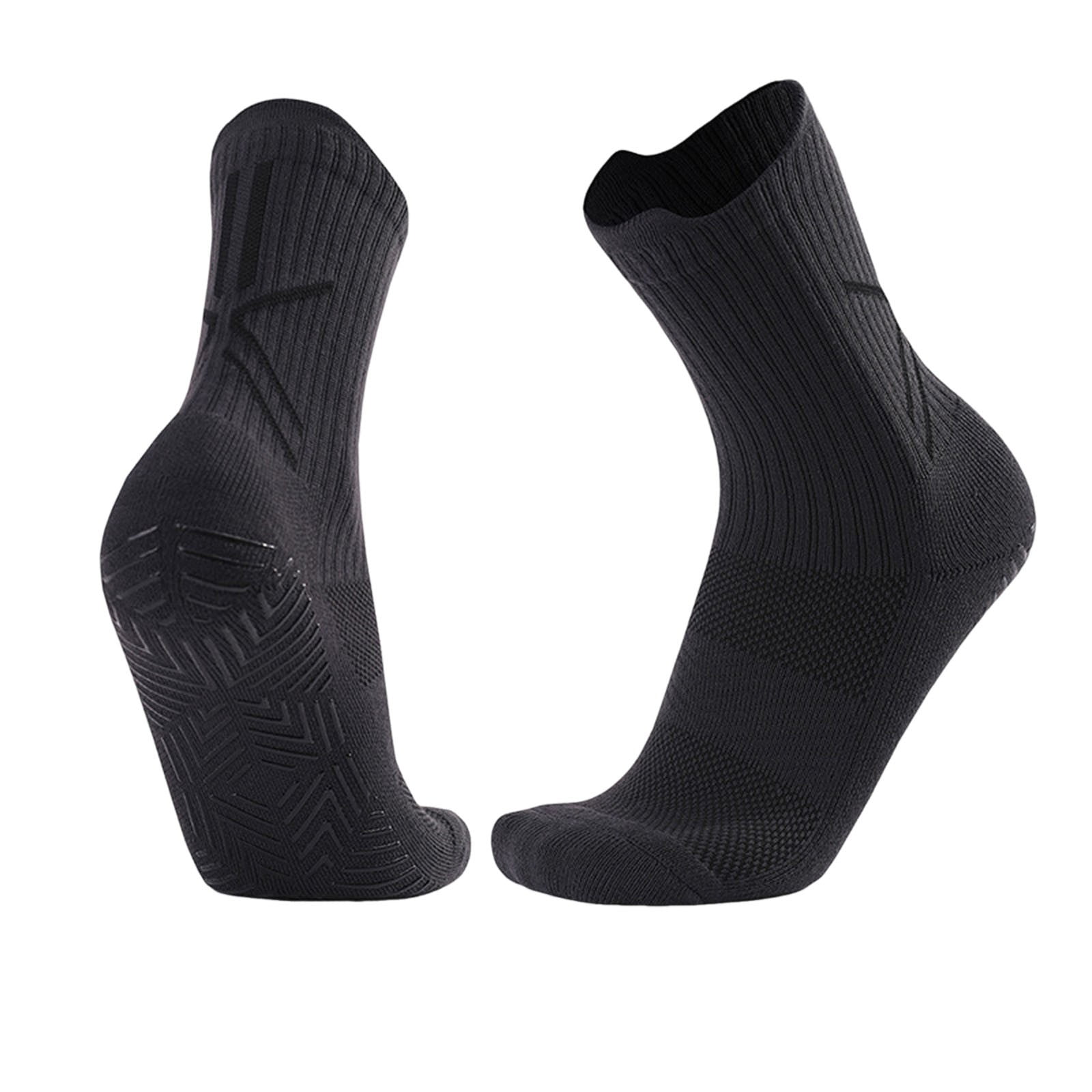 PWPSG Men s Mid-Calf Socks Fashion Basketball Socks Outdoor Athletic Socks for Hiking Running Cycling Workout Etc Dark Gray Free Size