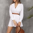thumbnail image 4 of Vestido de Trabajo de Manga Larga de Color Sólido de Verano Para Mujer Vestido de Sol Mini Vestido Odeerbi ODB115712, 4 of 9