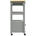 thumbnail image 6 of vidaXL Kitchen Trolley Rolling Cart on Wheels Living Room Solid Wood Pine, 6 of 8