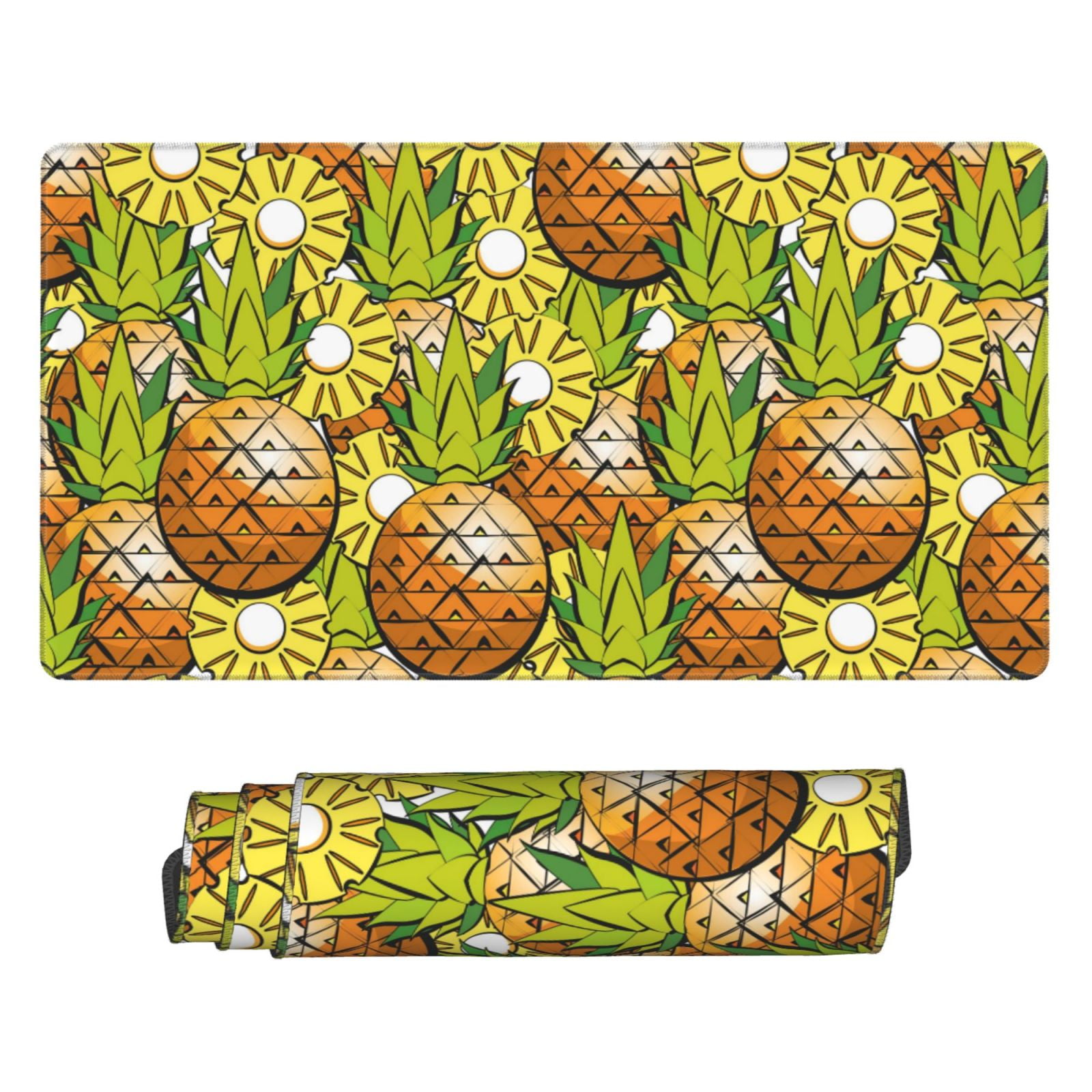 Kdxio Tropical Summer Fruit Print Large Gaming Mouse Pad,Non-Slip Base,Water Resist Keyboard Pad for Gamer,Office & Home,29.5 x 15.8 in