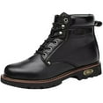 thumbnail image 3 of Tanleewa Steel Toe Leather Work Boots for Men Durable Safety Work Shoe Size 6, 3 of 6