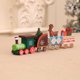 thumbnail image 3 of Christmas Wooden Train Decor Set, Cute Wooden Mini Train Ornaments Christmas Train Ornament Toys for Kids Gift (Set of 4), 3 of 5