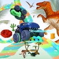thumbnail image 3 of BEWOS 324 Pcs dinosaur-themed set with motorized cars & LED dinosaurs, for kids ages 3+, Ideal for birthday gifts, room decoration and family game nights, 3 of 7