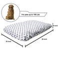thumbnail image 2 of Purple Pet Bed, Watercolor Paint Style Nostalgic Retro Style Polka Dot Pattern Theme Classic, Chew Resistant Pad for Dogs and Cats Cushion with Removable Cover, 24" x 39", Lilac Blue, by Ambesonne, 2 of 4