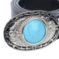 thumbnail image 3 of Western Cowboy Leather Belt Waist Strap />  Package Including, 3 of 4