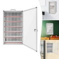 thumbnail image 3 of Cell Phone Locker, 72 Slots Aluminum Alloy Pocket Chart Storage Cabinet Wall-Mounted for Cell Phones, with a Locked Classroom Cell Phone Holder for Classroom Office Gym, 3 of 13