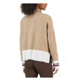 thumbnail image 2 of Tommy Hilfiger Womens Colorblocked Half-Zip Sweater Light Heather Fawnivory XL, 2 of 2