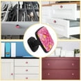 thumbnail image 5 of 4 Pcs Cabinet Handle Drawer Pulls Crown Flowers Little Princess Knobs with Screws Square Furniture Office Cabinet Knob Decoration, 5 of 7