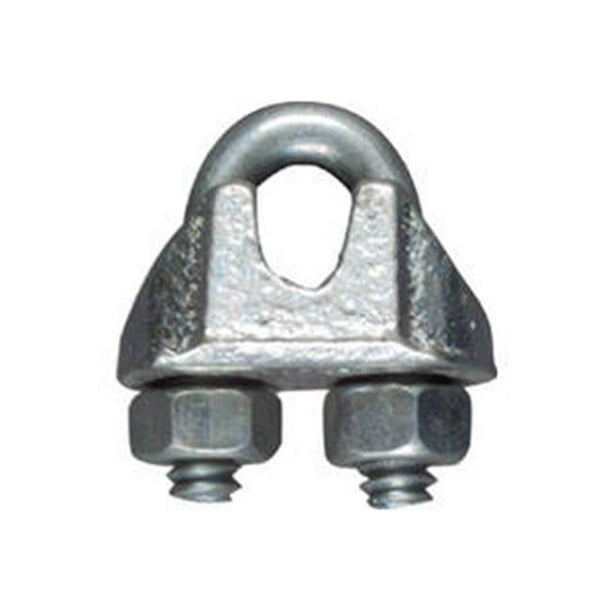 Hardware N248-278 0.12 in. Zinc Plated Wire Cable Clamp 