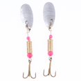 thumbnail image 4 of Paquete de 5 señuelos de pesca Spinners de aparejos de metal duro Swimbait Crankbaits Trout s de salmón Equipo de pesca bajo 03 Macarena Señuelos de la cuchara de pesca, 4 of 8