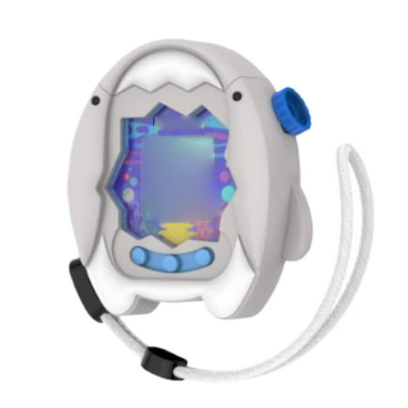 Cartoon Shark Case – Soft Silicone Protective Cover with Lanyard for Paradise Electronic Pet Game Machine, Shockproof & Dustproof