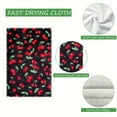 thumbnail image 7 of YladaFaie Cherry Pattern Kitchen Towels, 2 Pack Wreath Tea Dish Towels, Absorbent Drying Cloth Tea Towels for Cooking Baking, 16 x 24 Inch, 7 of 7