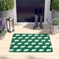 thumbnail image 2 of Green Dinosaurs Pattern Flannel Non Slip Door Rugs,Washable Door Mats Indoor,Decorative Door Mats,Dirt-Resistant and Absorbent Doormat for Entrance,Bedroom,Kitchen,Bathroom,31.5x17in(80x43cm), 2 of 4