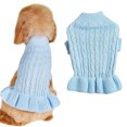 thumbnail image 1 of Vestido para mascotas, color caramelo, suave, cálido, masa frita, retorcido, lana, perro de dos patas, 1784, 1 of 5