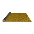 thumbnail image 2 of Ahgly Company Indoor Round Abstract Yellow Modern Area Rugs, 6' Round, 2 of 4