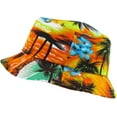 thumbnail image 3 of Tropical Scenery Hawaiian Bucket Hat Fashion Print Summer Cap, 3 of 5