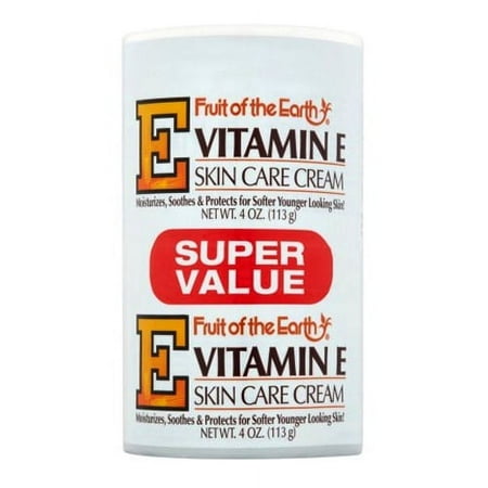 Fruit Of The Earth Vitamin-E Skin Care Cream - 4 Oz.X 2 Pcs
